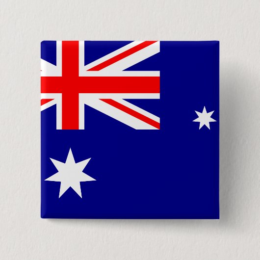 Australische vlag vierkante button 5,1 cm (Voorkant)