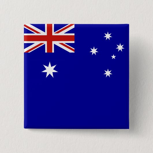 Australische vlag vierkante button 5,1 cm (Voorkant)