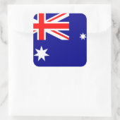 Australische vlag vierkante sticker (Tas)