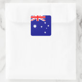 Australische vlag vierkante sticker (Tas)