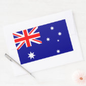 Australische vlaggen rechthoekige sticker (Envelop)