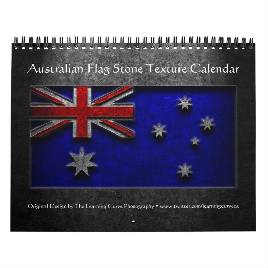 Australische vlaggestontextuur kalender (Hoes)