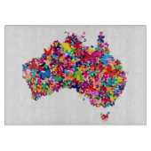 Australische vlinderplattegrond snijplank (Voorkant)