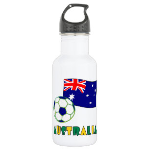 Australische Voetbal en Vlag Waterfles