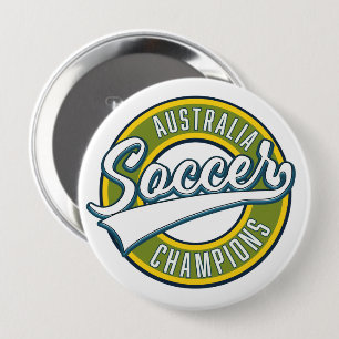 Australische voetbalkampioenen logo. ronde button 4,0 cm