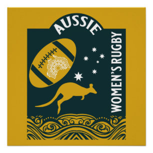 Australische Vrouwen Rugby Sport Perfect Poster