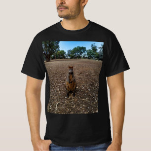 Australische wallaby met een stok, t-shirt