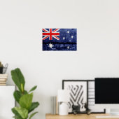 Australische wandvlag poster (Thuiskantoor)