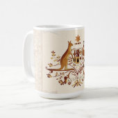 Australische wapenschild Brown Tint Koffiemok (Voorkant links)