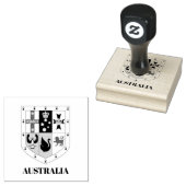Australische wapenstilstand 	rubberstempel (Gestempeld)