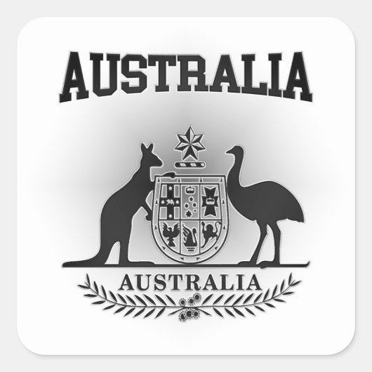 Australische wapenstilstand vierkante sticker (Voorkant)