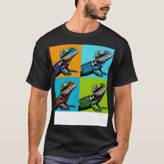 Australische Water Dragon Art Cool Lizard T-shirt