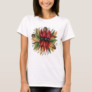 Australische wilde bloemen - Sturt Desert Pea T-shirt