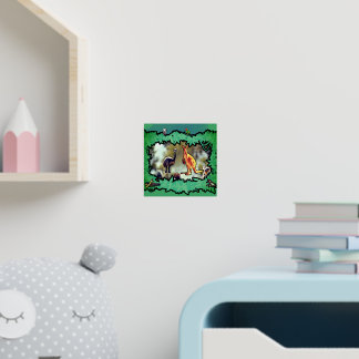 Australische Wildlife Bushland Frame Folie Afdrukken