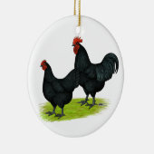 Australorp Black Chickens Keramisch Ornament (Rechts)