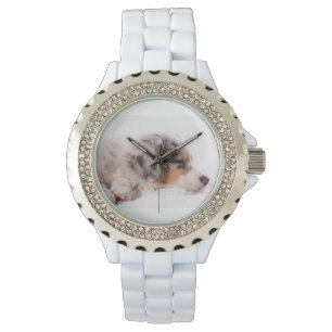 Austran shepherd puppy horloge