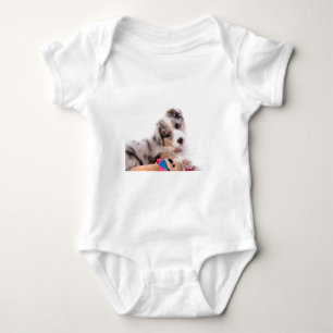 Austran shepherd puppy romper