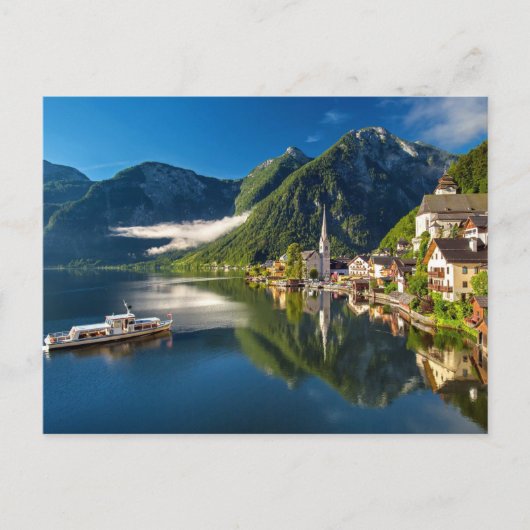 Austria Hallstatt Lake Briefkaart (Voorkant)