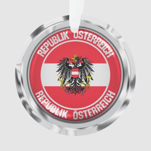 Austria Round Emblem Ornament (voorkant)