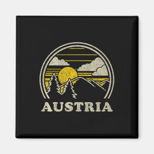 Austria T-shirt vintage wandelen bergen tee Magneet
