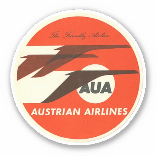 Austrian Airways Aviation Sticker (Voorkant)