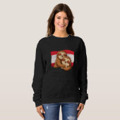 Austrian Flag Sloth Pajama Sleepover Sleeping Aust Trui (Voorkant volledig)