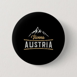 Austrian Gift Shirts Ltd Wenen Oostenrijk Retro Va Ronde Button 5,7 Cm