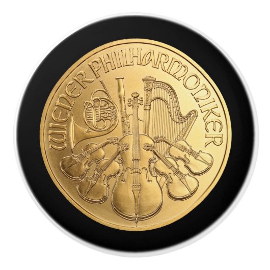 Austrian Gold Coin ~ Wien Philharmonics 2017 ~ * Keramische Knop (Voorkant)