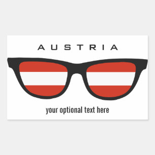 Austrian Shades aangepaste stickers