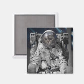 AUSTRONAUT SPACE CAT CARRÉ MAGNETS (Recto/Verso)