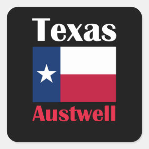 Austwell TX Vierkante Sticker