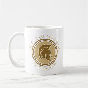 Aut Viam Inveniam Aut Faciam - Romeinse helm Koffiemok