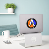AUTEMS - Autocollant vinyle individuel (Ordinateur portable sur le bureau)