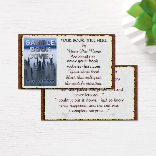 Auteur / Auteur Couverture du livre de promotion : (Bureau)