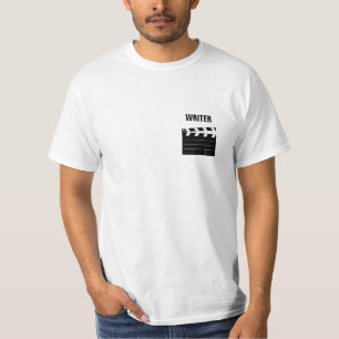 Auteur avec le T-shirt de valeur de marqueur de
