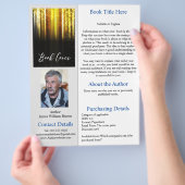 Auteur Boek één blad Promotieblad Flyer (Hand)