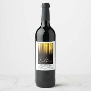 Auteur Boek Launch Party - Boek Hoesje Wijn Etiket