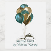 Auteur Boek Launch Party Wijn Etiket (Enkel label)