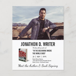 Auteur Boek Ondertekening & Boek Promotie Boek Lan Flyer