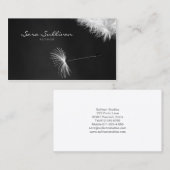 Auteur Carte de visite Dandelion Closeup (Devant / Derrière)