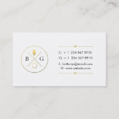 Auteur, carte de visite d'auteur - s'est levé (Dos)