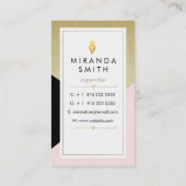 Auteur Carte de visite - Géométrie chic (Dos)