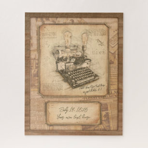 Auteur / columnist van de krant. kunst. Cadeau Legpuzzel