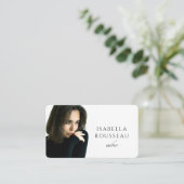 Auteur de photos moderne Carte de visite (Debout devant)