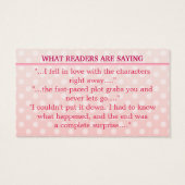 Auteur du livre Promotion rose blanc Polka point (Dos)