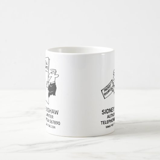 Auteur et écrivain Promotionnels Café Mug (Centre)