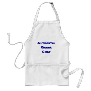 Auteur-Grieks Chef Apron Standaard Schort