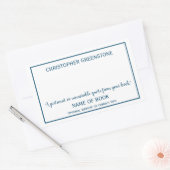 Auteur Handtekening Bladplaat Rechthoekige Sticker (Envelop)