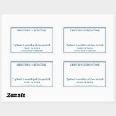 Auteur Handtekening Bladplaat Rechthoekige Sticker (Vel)