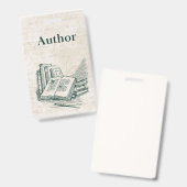 Auteur-ID-tag Badge (Voor- en achterkant)